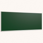 Langwandtafel, Stahlemaille grün, mit Kreideablage 